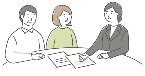 ご家族のご意向を伺いながら寄り添いお打ち合わせさせていただきます