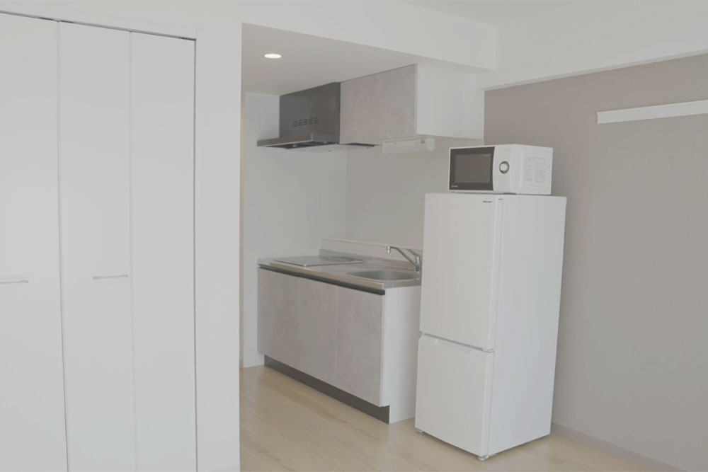 綺麗な社員寮を完備