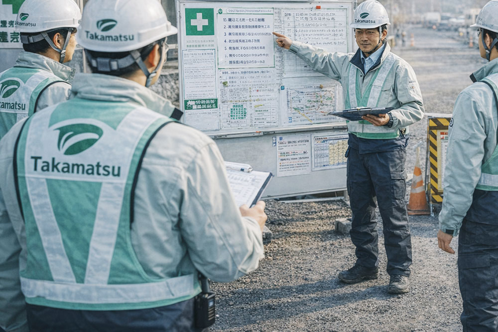 朝は朝礼からスタートです